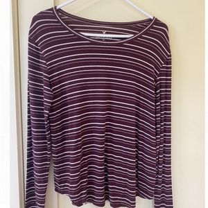 American Eagle Striped Long Sleeve